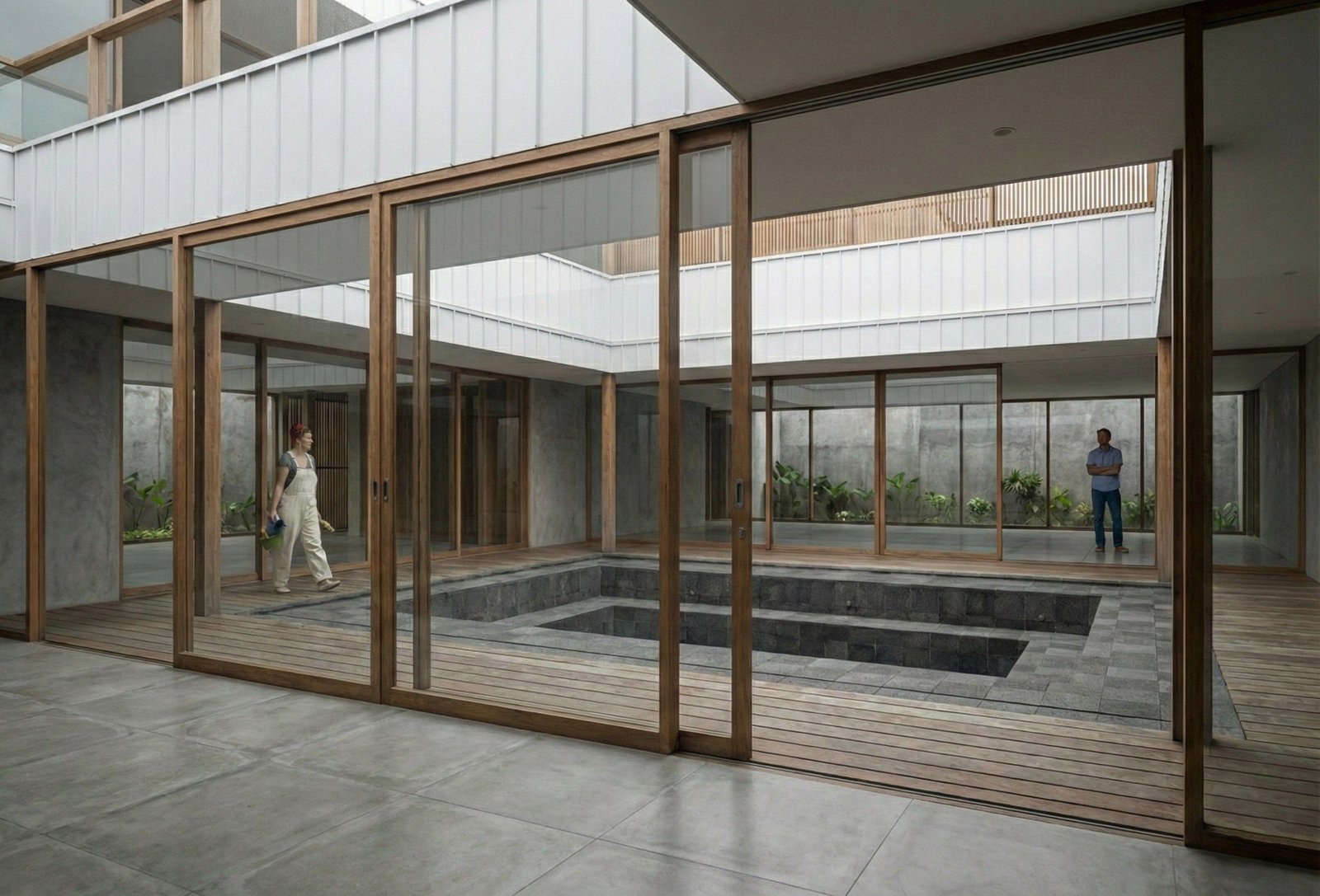 Sunken courtyard