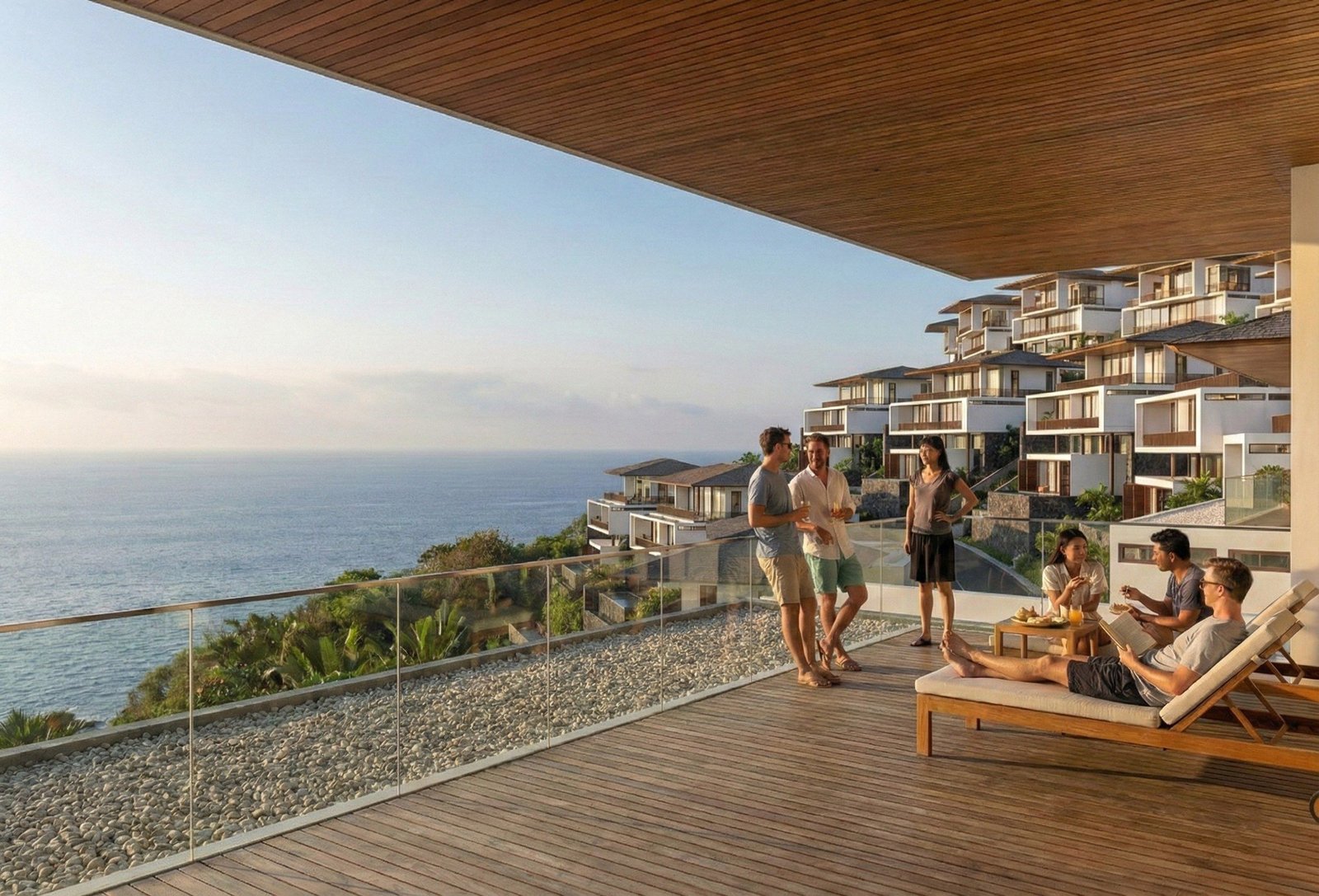Terrace over the sea