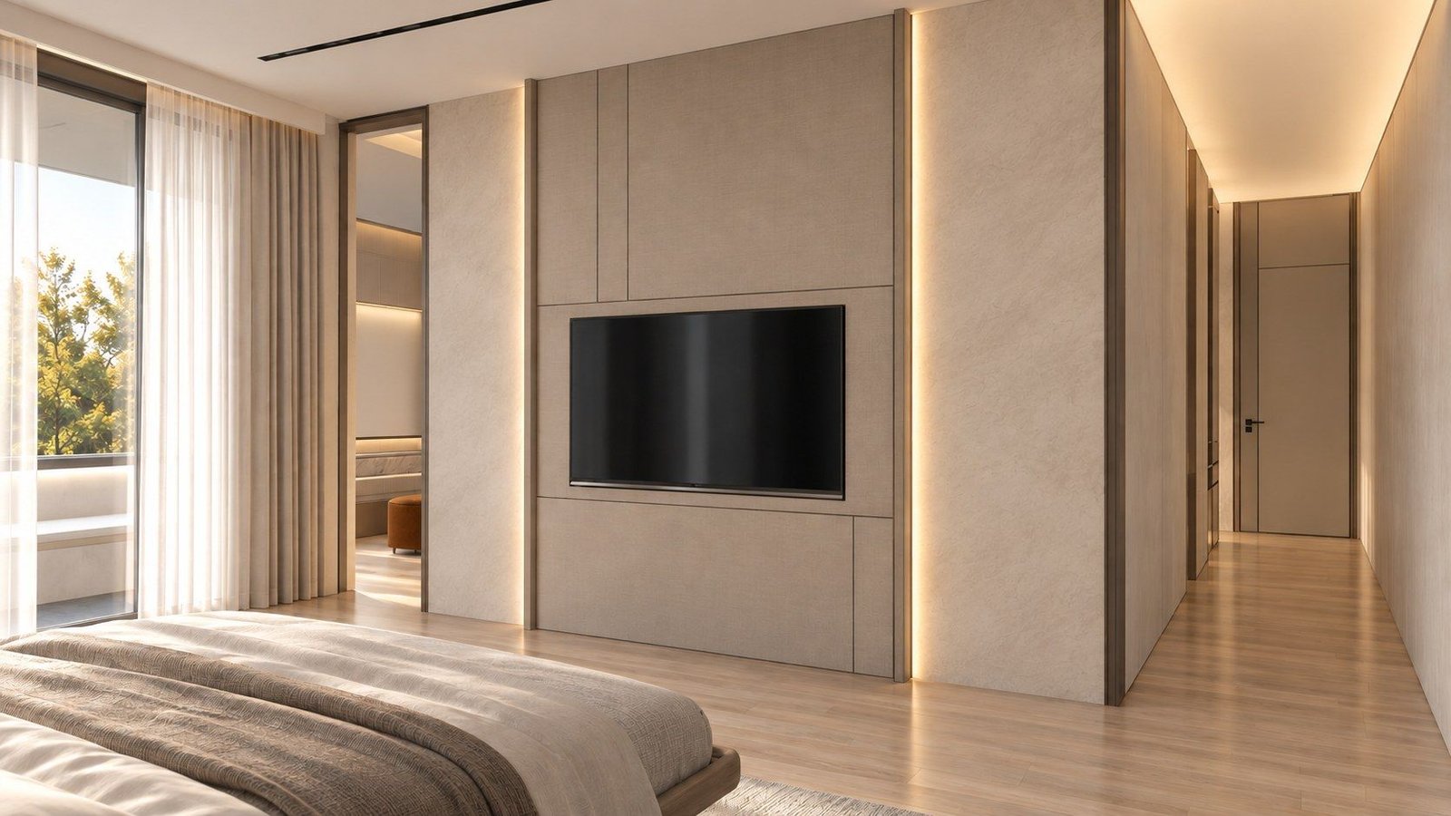 Lane House, master bedroom