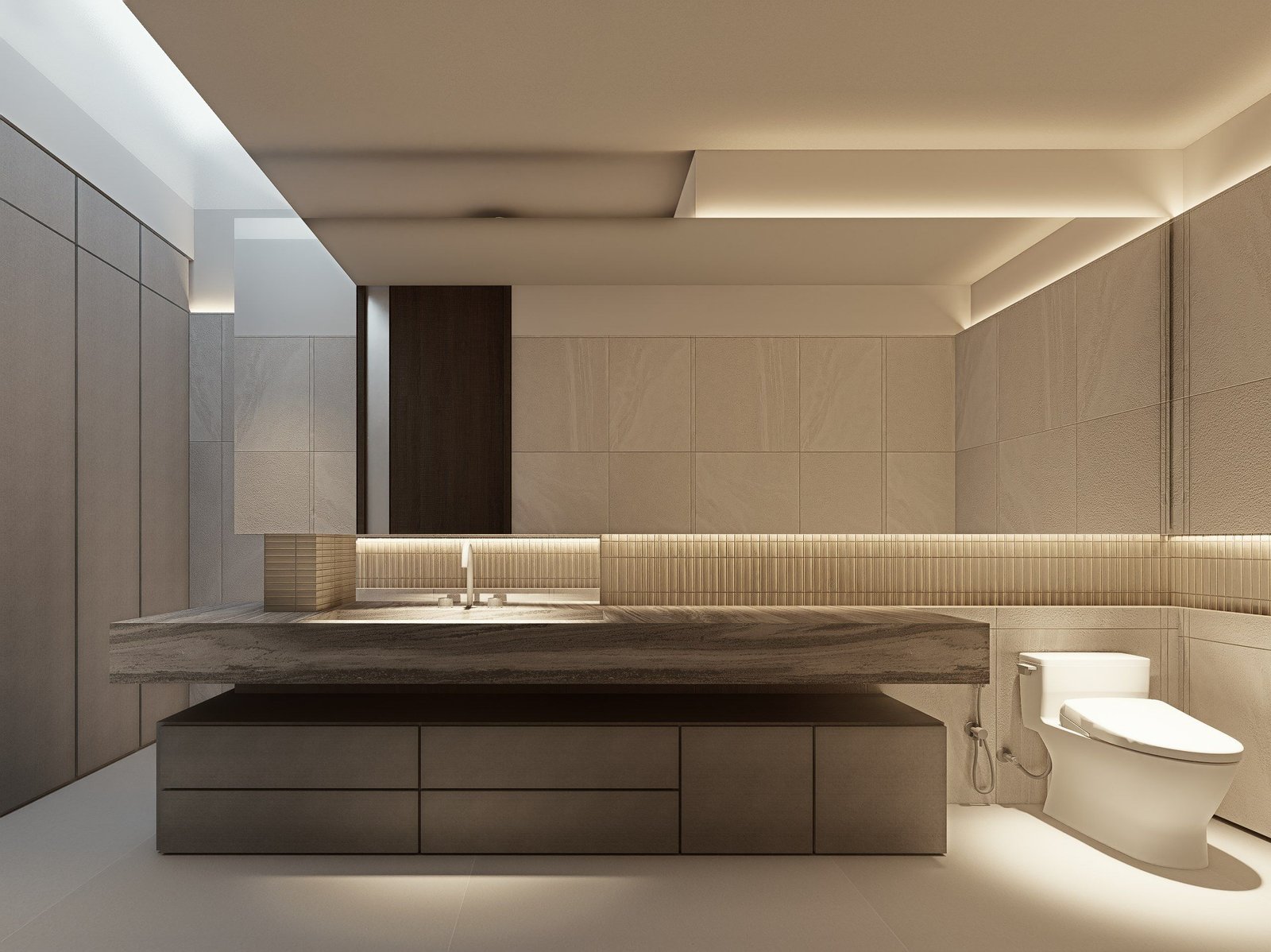 Master bathroom vanity
